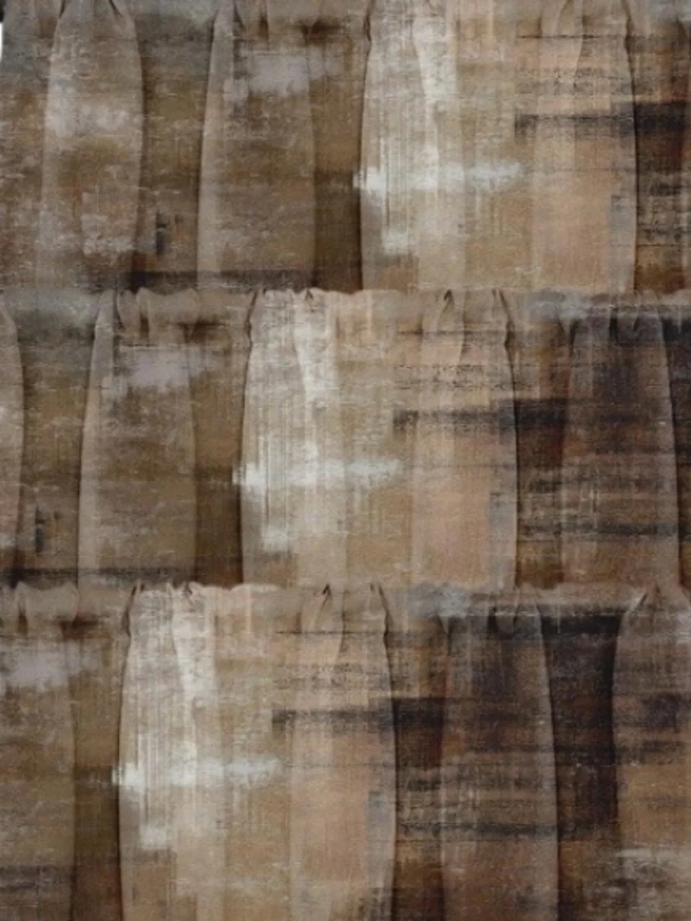 Valence Blackout Window Treatment - BROWN ABSTRACT (4-Pack)